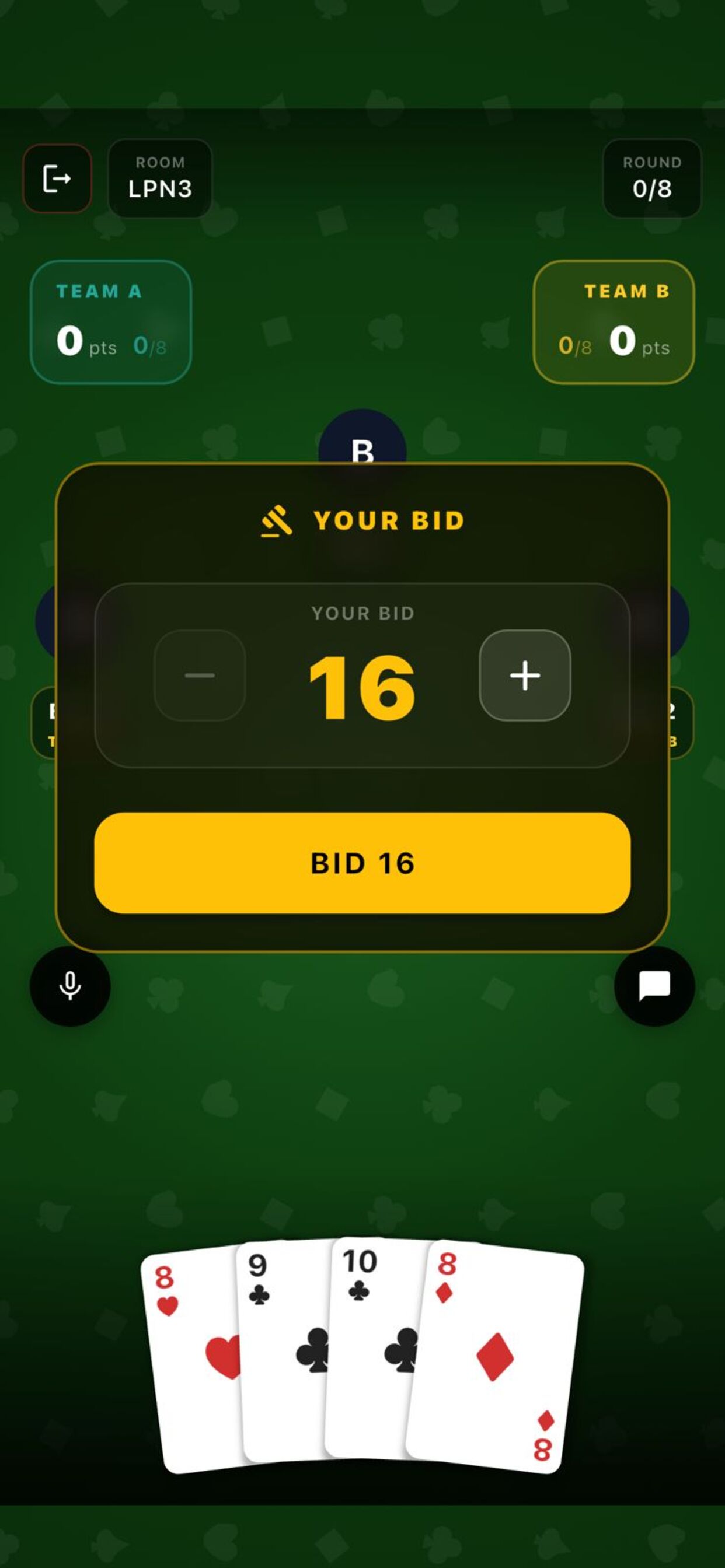 Bidding Interface